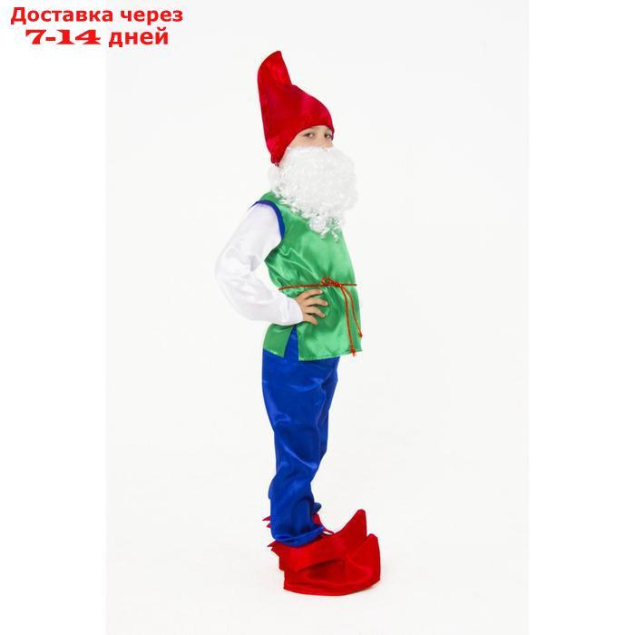Карнавальный костюм "Гном", текстиль, размер 32, рост 122 см - фото 2 - id-p216013341