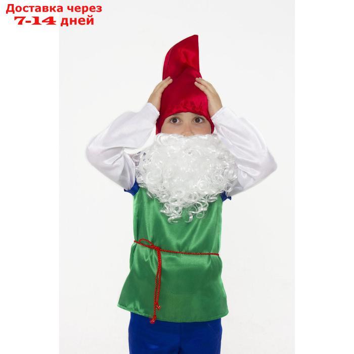 Карнавальный костюм "Гном", текстиль, размер 32, рост 122 см - фото 3 - id-p216013341