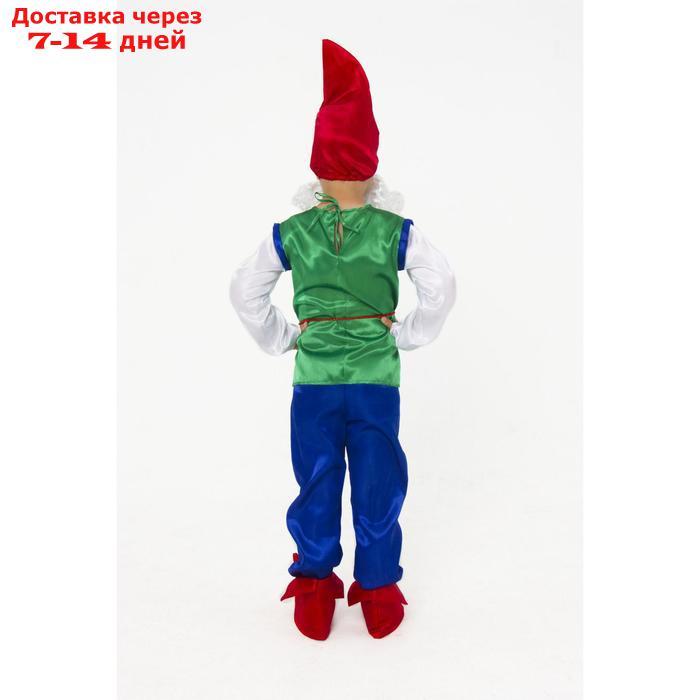 Карнавальный костюм "Гном", текстиль, размер 32, рост 122 см - фото 4 - id-p216013341