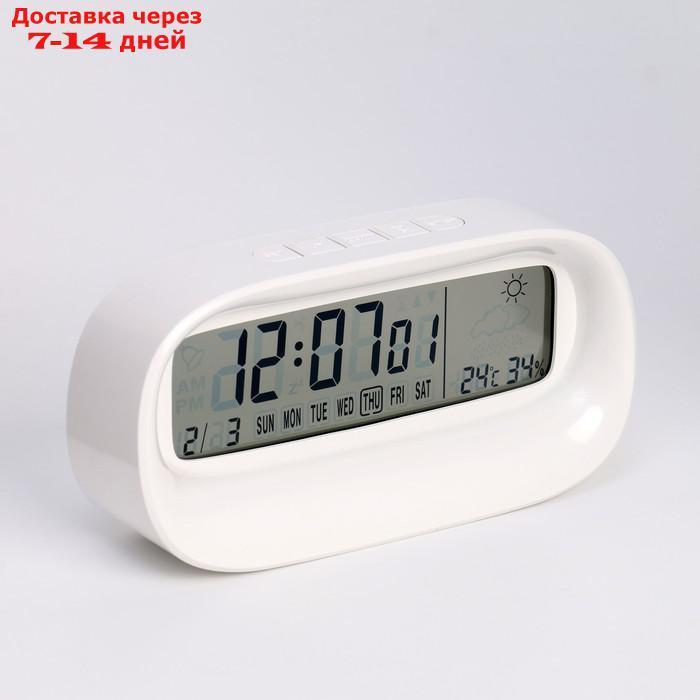 Часы настольные электронные, термометром, гигрометром - фото 2 - id-p216143500