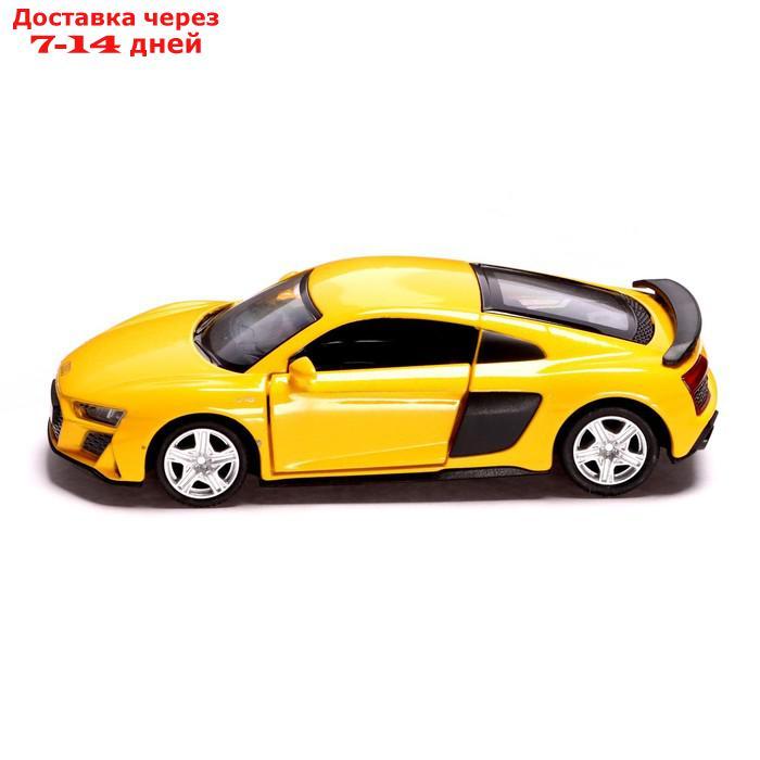 Машина металлическая AUDI R8 COUPE, 1:32, инерция, открываются двери, цвет желтый - фото 2 - id-p216143608