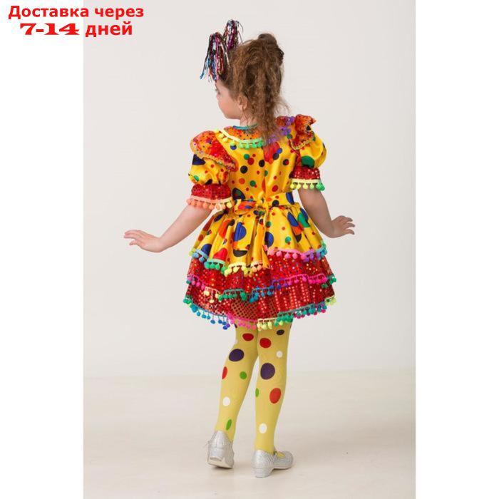 Карнавальный костюм "Хлопушка", сатин, платье, ободок, р. 34, рост 134 см - фото 2 - id-p216015734