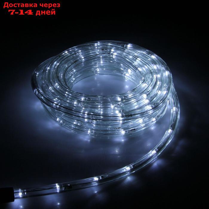 LED шнур 10 мм, круглый, 5 м, чейзинг, 2W-LED/м-24-220V, с контр. 8р, БЕЛЫЙ - фото 1 - id-p215605963