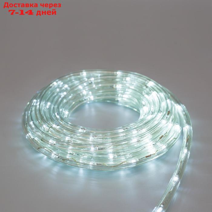 LED шнур 10 мм, круглый, 5 м, чейзинг, 2W-LED/м-24-220V, с контр. 8р, БЕЛЫЙ - фото 5 - id-p215605963