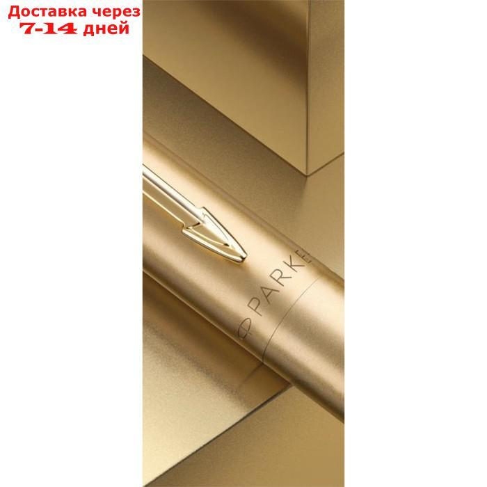 Ручка шариковая Parker Jotter Monochrome XL SE20 Gold GT М 1.0 мм, корпус из нержавеющей стали, синие чернила - фото 5 - id-p216016140
