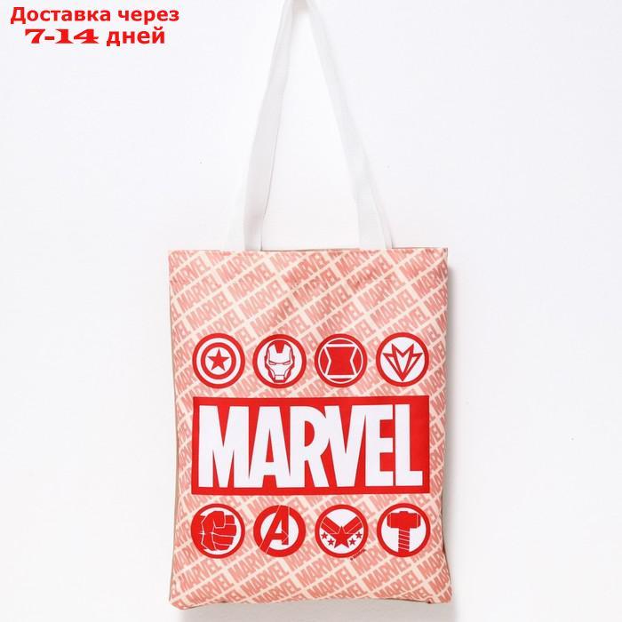 Сумка текстильная "MARVEL", 31*1*40,5см, отдел без молнии, без подклада , эко - фото 1 - id-p216143958