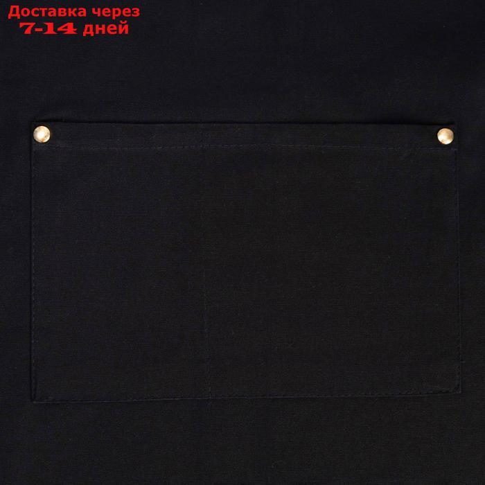 Фартук Этель "Стиль"цв.черный 70 х 78см, 100% хлопок - фото 2 - id-p215606061
