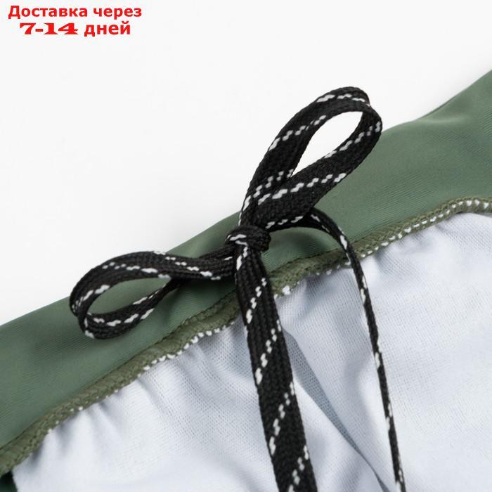 Купальные трусы для мальчика MINAKU "Спорт" цвет зелёный, рост 110-116 - фото 3 - id-p216142903