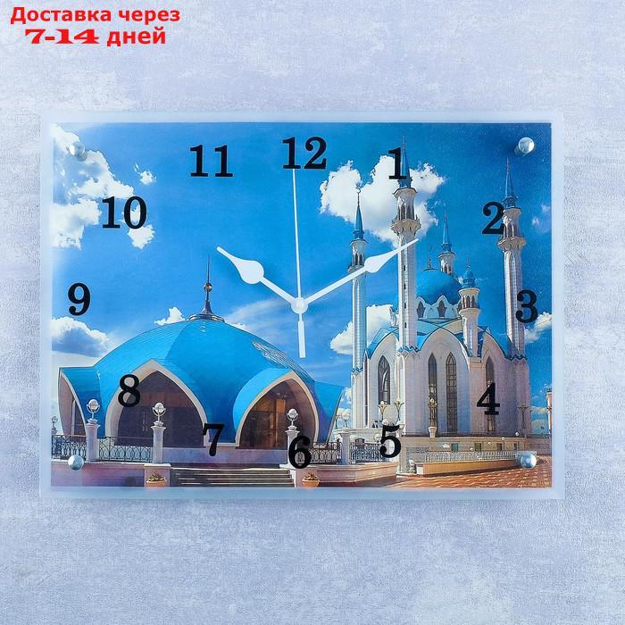 Часы настенные, серия: Город, "Казанская мечеть Кул Шариф", 30х40 см, микс - фото 1 - id-p216016197
