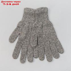 Перчатки мужские из шерсти "Як" 04122 цвет серый, р-р 20-24