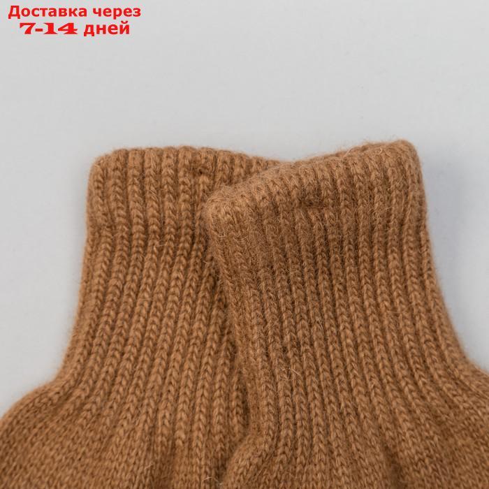 Перчатки мужские из шерсти "Верблюд" 04120 цвет рыжий, р-р 20-24 - фото 2 - id-p215606120