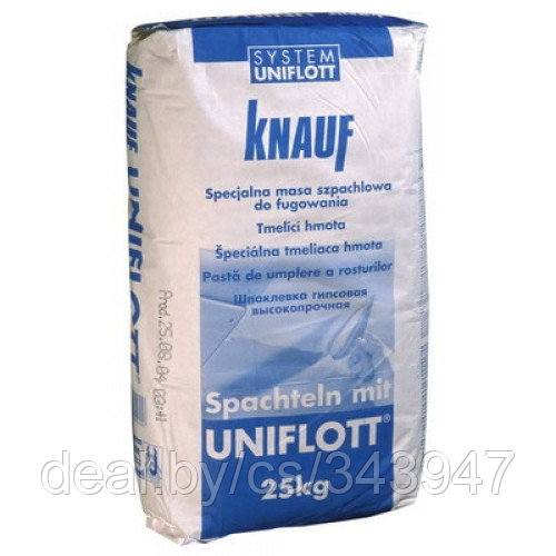 Шпатлёвка для заделки стыков Knauf Uniflott (25 кг)