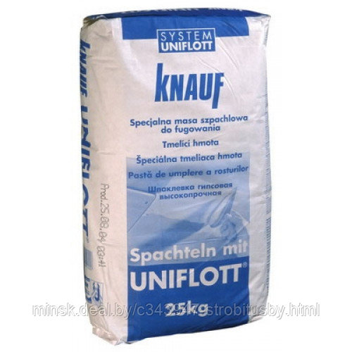 Шпатлёвка для заделки стыков Knauf Uniflott (25 кг) - фото 1 - id-p30709853