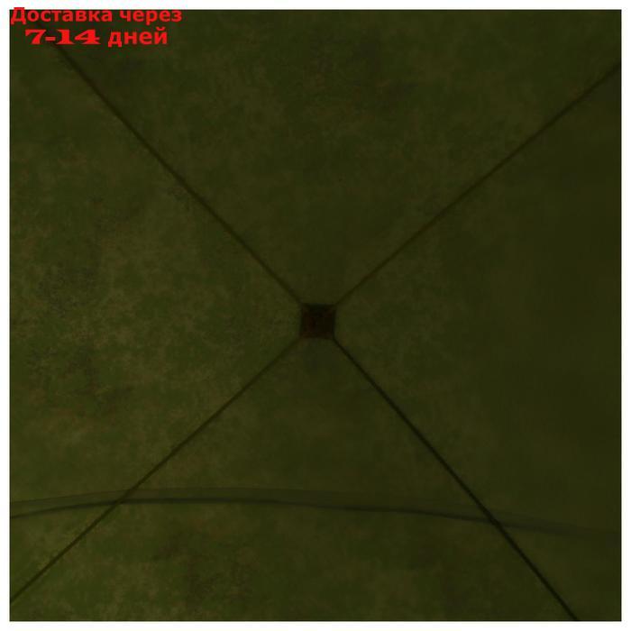 Палатка зимняя "СТЭК" КУБ Дубль Т 3-местная, трехслойная, цвет камуфляж - фото 7 - id-p216018052
