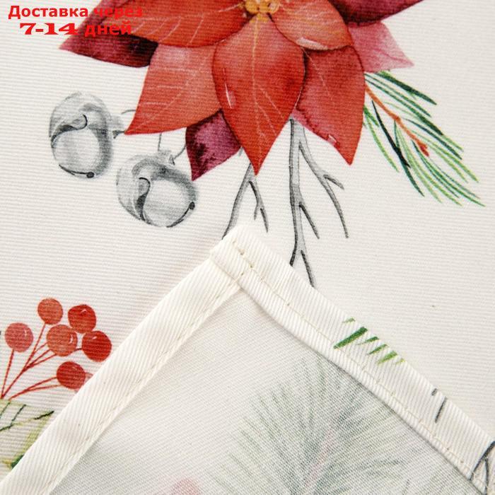 Фартук "Этель" Christmas red flowers 60х70см, 100% хл, саржа 190 гр/м2 - фото 3 - id-p216018109