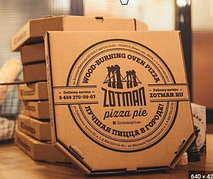 Коробка для пиццы с Вашим логотипом 320х320х35 мм (2000 шт)
