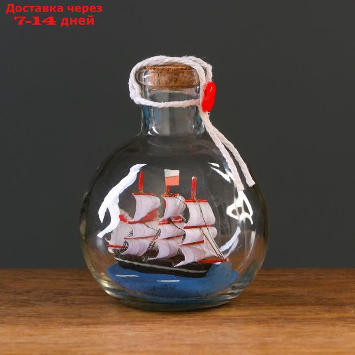 Корабль сувенирный, в бутылке, вертикальн. 9*10см - фото 1 - id-p216015278