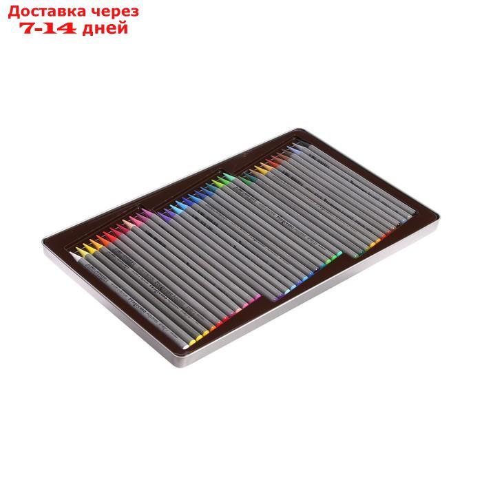 Карандаши акварельные набор 36 цветов, цельнографитовые Koh-I-Noor Progresso Aquarell, в металлическом пенале - фото 7 - id-p216015324