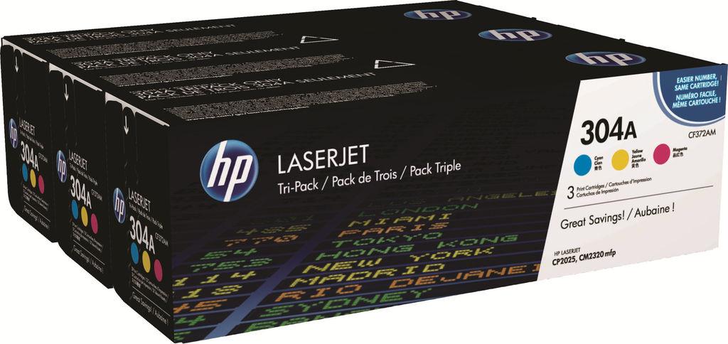 Тонер-картридж HP CF372AM LaserJet 304A - строенный - фото 1 - id-p216155014