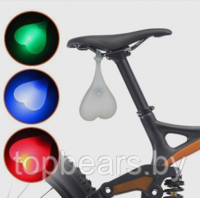 Силиконовый задний велосипедный фонарь Silicon light Бубенцы Синий - фото 1 - id-p216155661