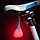 Силиконовый задний велосипедный фонарь Silicon light Бубенцы Синий, фото 7