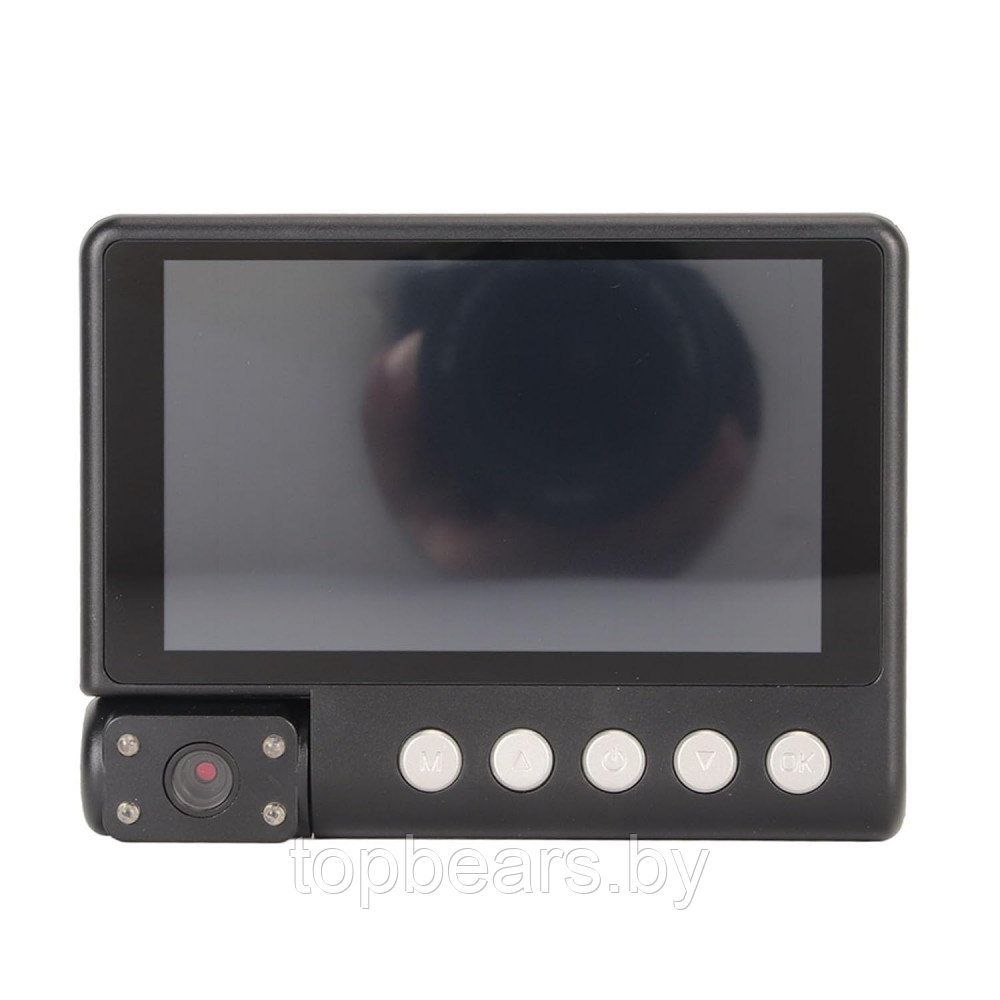 Видеорегистратор с тремя видеокамерами Video CarDVR WDR Full HD 1080P, 4 LCD экран - фото 7 - id-p216155664