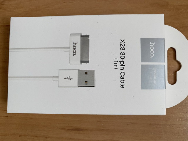 Кабель USB- X23 30-pin 1m для iPhone 4, 4S