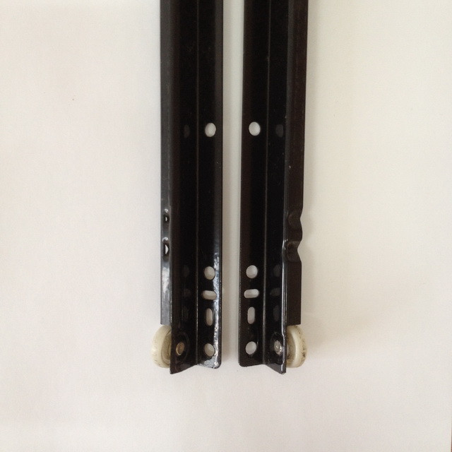 Роликовые направляющие для ящиков частичного выдвижения Firmax Econom (L=400 мм, черный) - фото 1 - id-p216160136