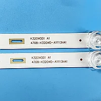 Светодиодная планка для подсветки ЖК панелей 4708-K320WD-A1113N41 (570 мм, 6 линз)