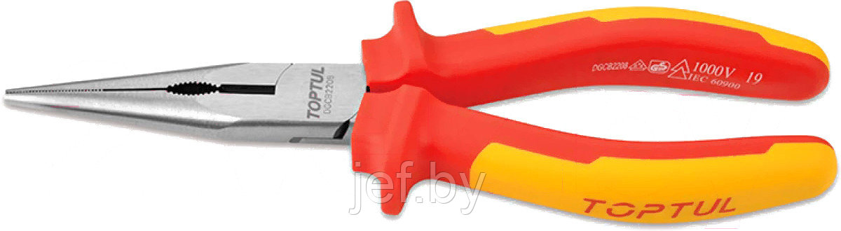 Тонкогубцы 200мм диэлектрические TOPTUL DGCB2208