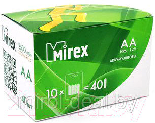 Комплект аккумуляторов Mirex HR6 2500mAh / HR6-25-E4 - фото 4 - id-p216165234