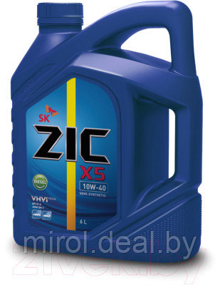 Моторное масло ZIC X5 Diesel 10W40 / 172660 - фото 3 - id-p216165617