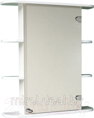 Шкаф с зеркалом для ванной СанитаМебель Камелия-04.65 - фото 1 - id-p216166725