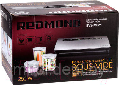 Вакуумный упаковщик Redmond RVS-M021 - фото 8 - id-p216166604