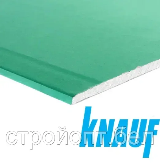 Гипсокартон потолочный влагостойкий KNAUF, 3м * 1,2м*9,5мм