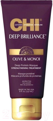 Маска для волос CHI Deep Brilliance Olive&Monoi Deep Protein Masque - фото 1 - id-p216171820