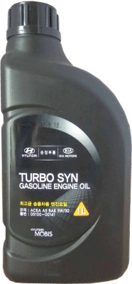 Моторное масло Hyundai/KIA Turbo SYN 5W30 / 0510000141 - фото 1 - id-p216172323