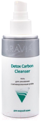 Гель для умывания Aravia Professional Detox Carbon Cleanser с активированным углем - фото 3 - id-p216172736
