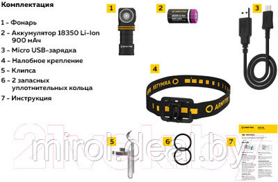 Фонарь Armytek Elf C1 Micro-USB / F05002W - фото 6 - id-p216172366