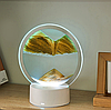 Лампа- ночник "Зыбучий песок" с 3D эффектом Desk Lamp (RGB -подсветка, 7 цветов) / Песочная картина, фото 4