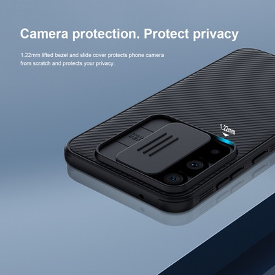 Чехол-накладка Nillkin CamShield Pro Черная для Samsung Galaxy S23 FE - фото 3 - id-p216199954