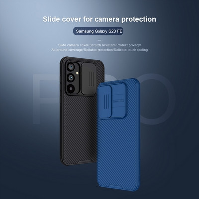 Чехол-накладка Nillkin CamShield Pro Черная для Samsung Galaxy S23 FE - фото 7 - id-p216199954