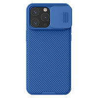 Чехол-накладка с пластиной Magsafe Nillkin CamShield Pro Magnetic Синяя для Apple iPhone 15 Pro Max