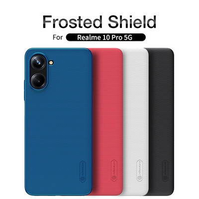 Пластиковый чехол Nillkin Super Frosted Shield Черный для Realme 10 Pro 5G - фото 6 - id-p216199984