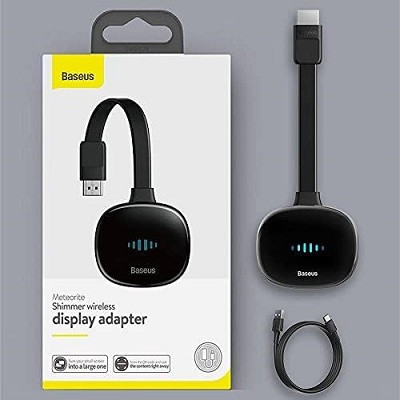 Wi-Fi Адаптер Baseus CATPQ-A01 Meteorite Shimmer wireless display adapter (HDMI по воздуху) черный - фото 6 - id-p215741108