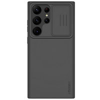 Силиконовая накладка с пластиной Magsafe Nillkin CamShield Pro Magnetic Silicone Case Черная для Samsung