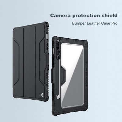 Защитный чехол Nillkin Bumper Leather Case Pro Синий для Samsung Galaxy Tab S7 - фото 9 - id-p216199933