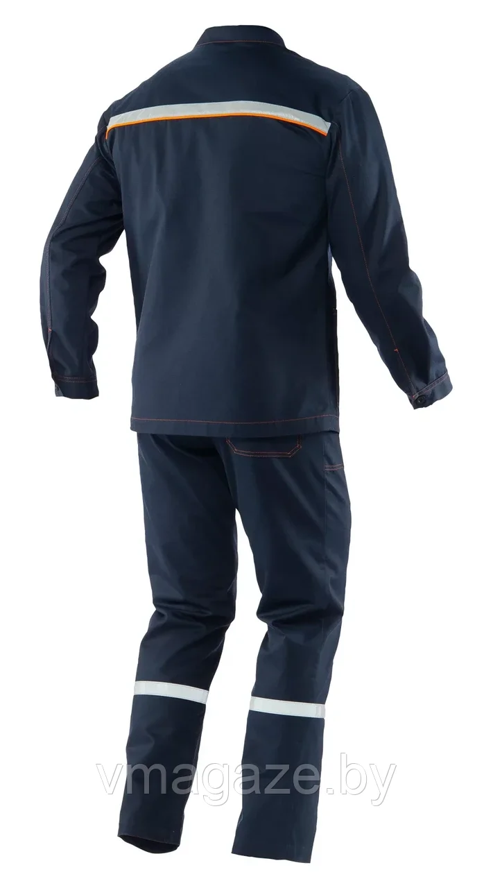 Костюм рабочий Байкал-1 с брюками (цвет темно-синий) - фото 4 - id-p216208902