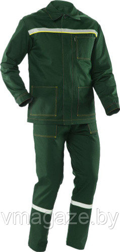 Костюм рабочий Байкал-1 с брюками (цвет зеленый) - фото 4 - id-p216211428