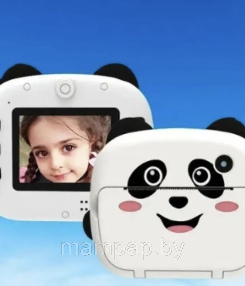 Детский фотоаппарат с моментальной печатью и Wi-FI Панда, фотокамера - фото 9 - id-p216208905
